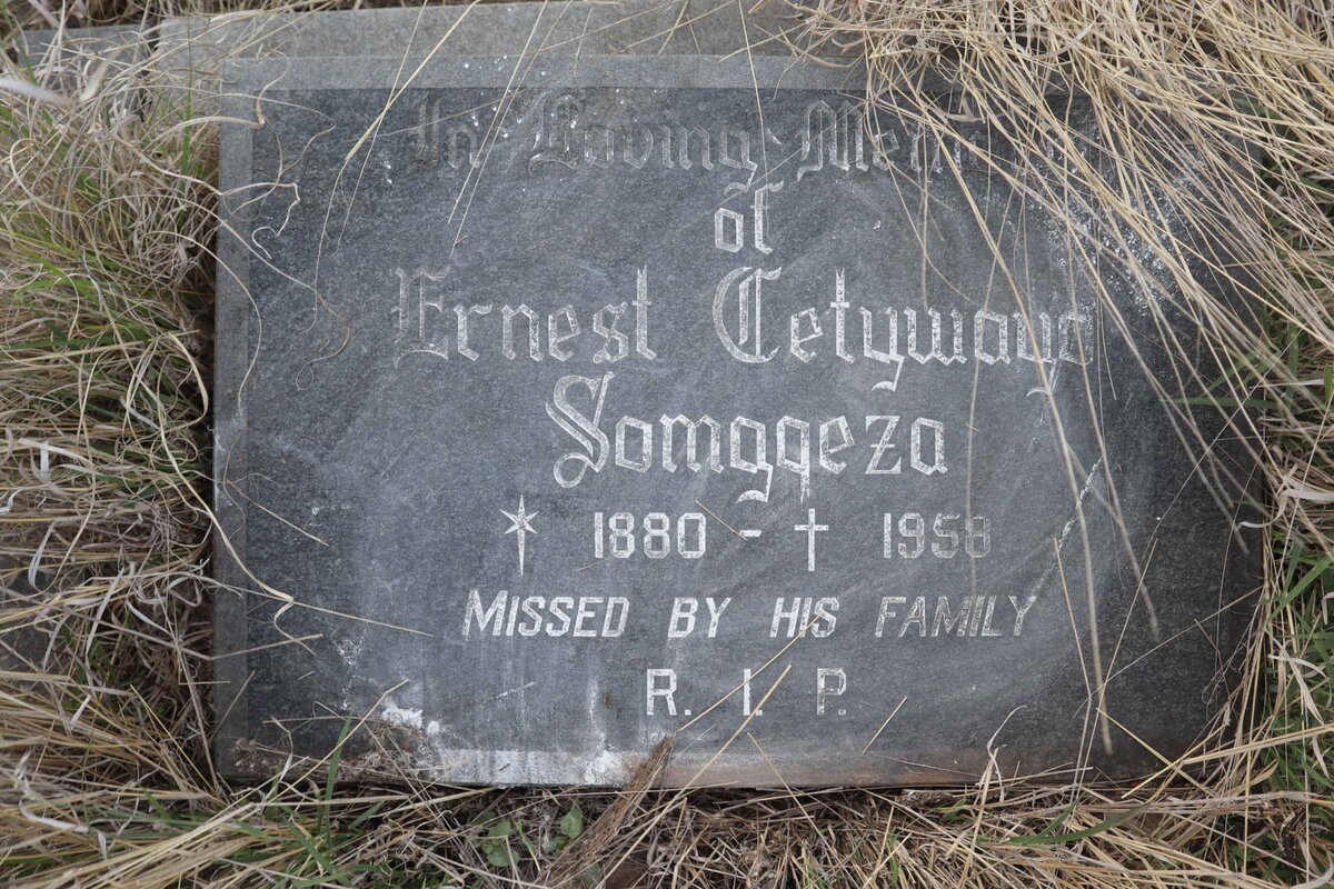 SOMGQEZA Ernst Getywayo 1880-1958