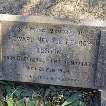 AUSTIN Edward Neville Leeroy 1873-1924