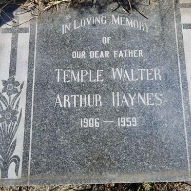 HAYNES Temple Walter Arthur 1906-1959