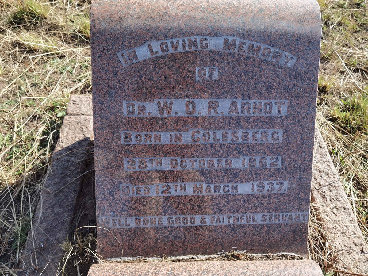 ARNOT W.O.R. 1862-1937