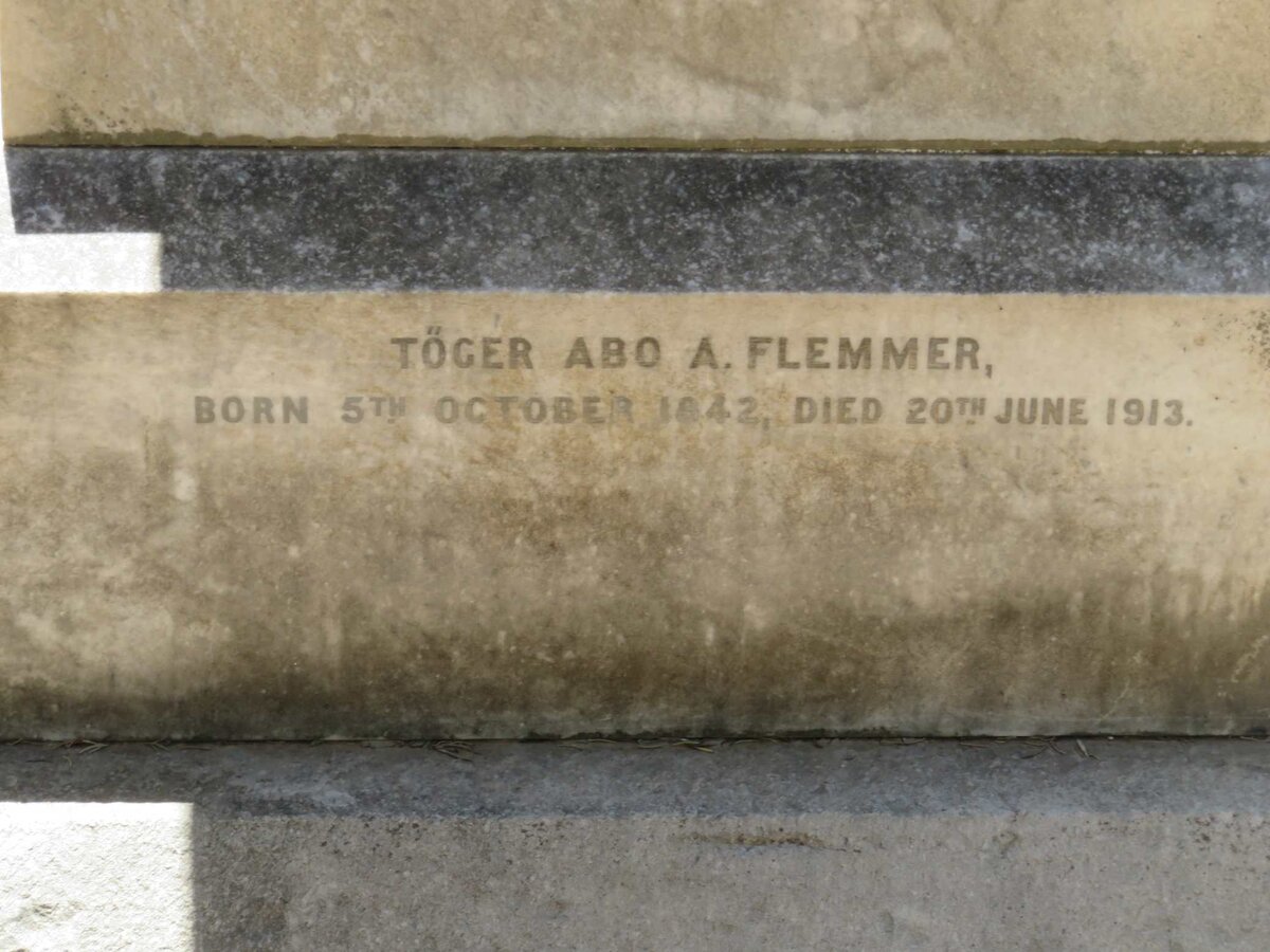 FLEMMER Toger Abo A. 1842-1913