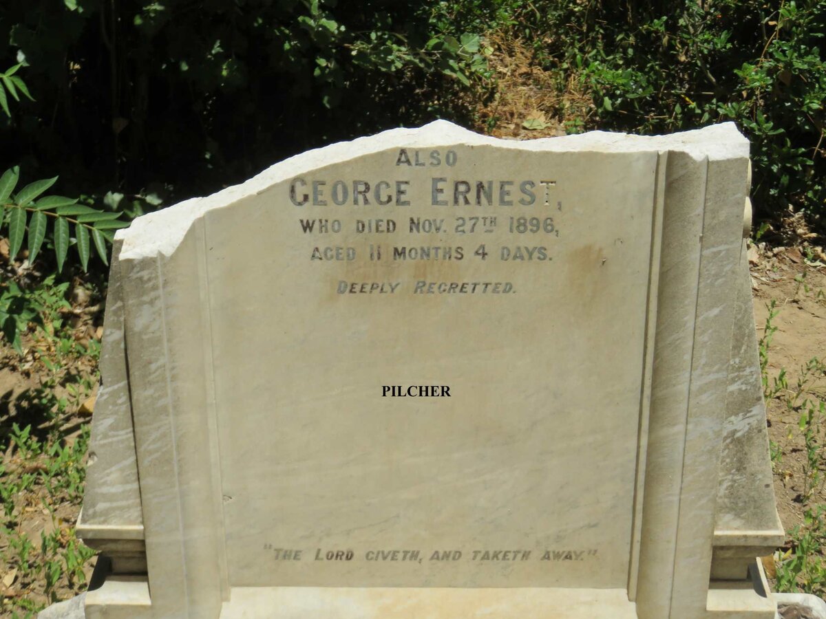 PILCHER George Ernest -1896