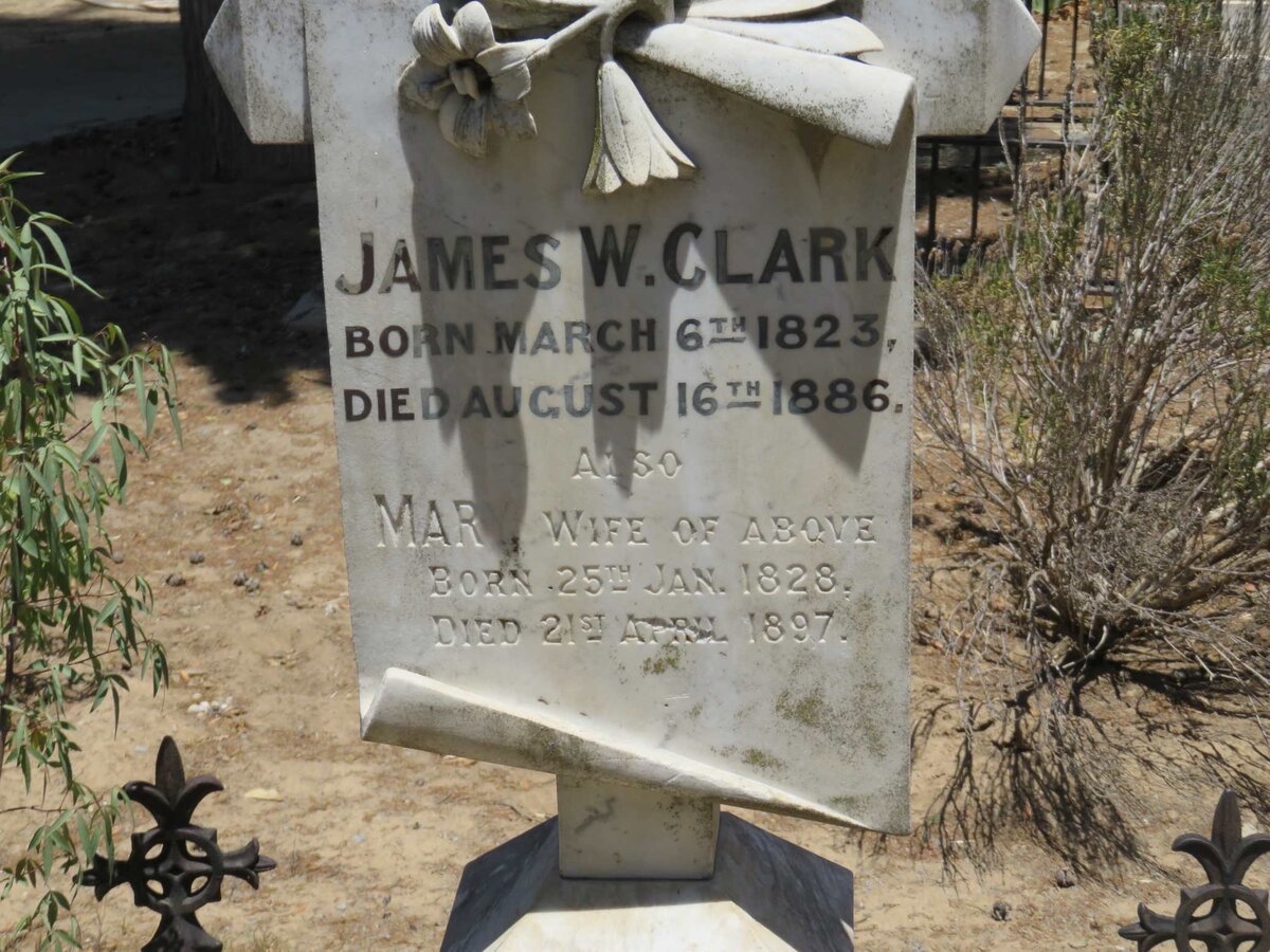CLARK James W. 1823-1886 &amp; Mary 1828-1897