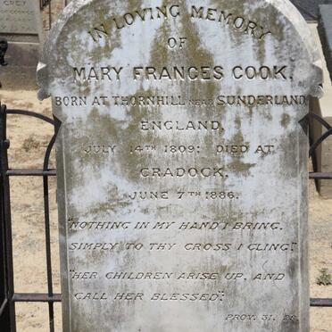 COOK Mary Frances 1809-1886