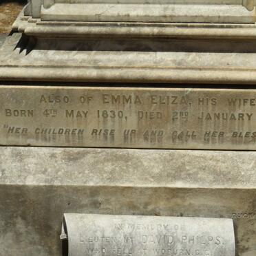 PHILIPS Emma Eliza 1830-1906 :: PHILPS David