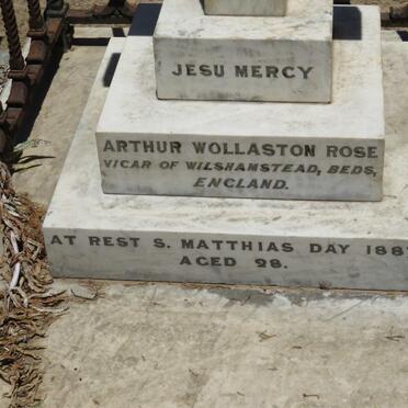 ROSE  Arthur Wollaston -1887