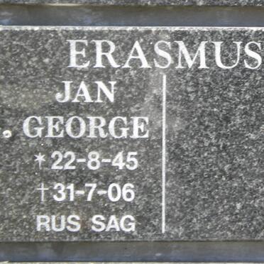 ERASMUS Jan George 1945-2006