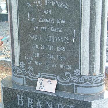 BRANDT Sarel Johannes 1949-1964