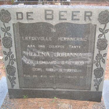 BEER Helena Johanna, de nee LOMBARD 1879-1970
