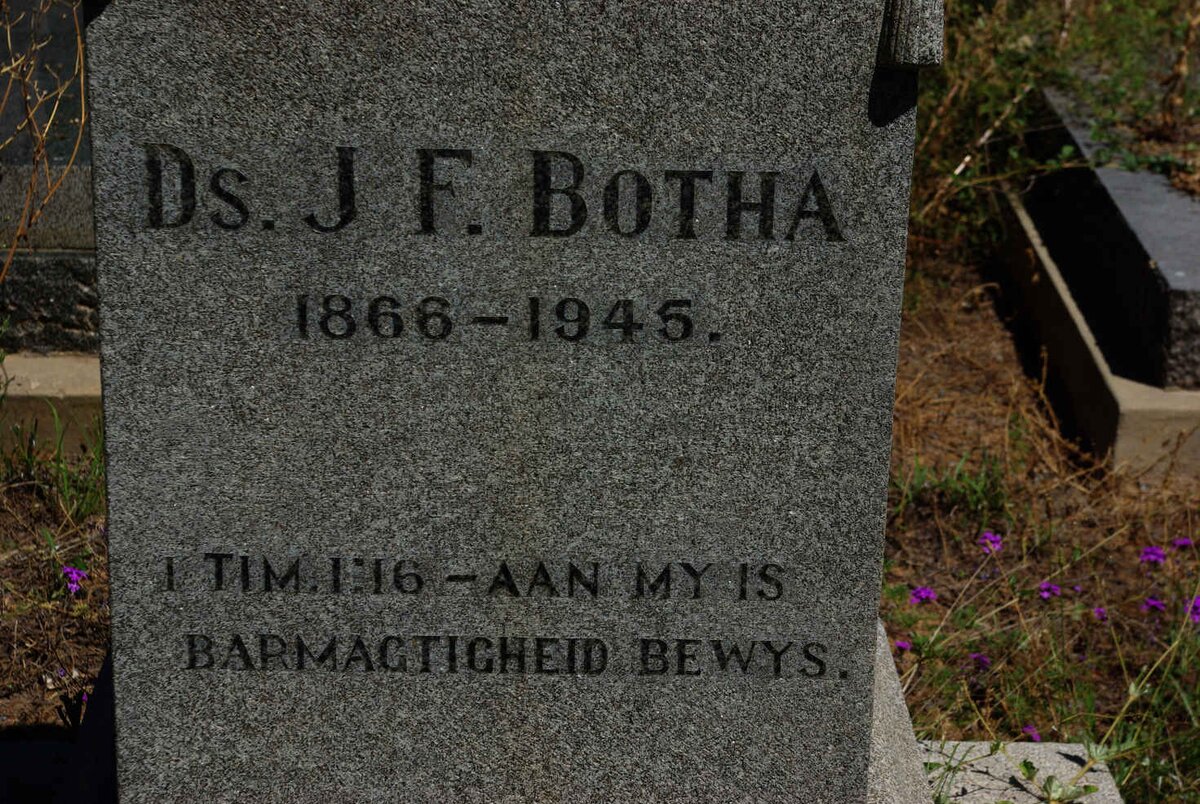 BOTHA J.F. 1866-1945