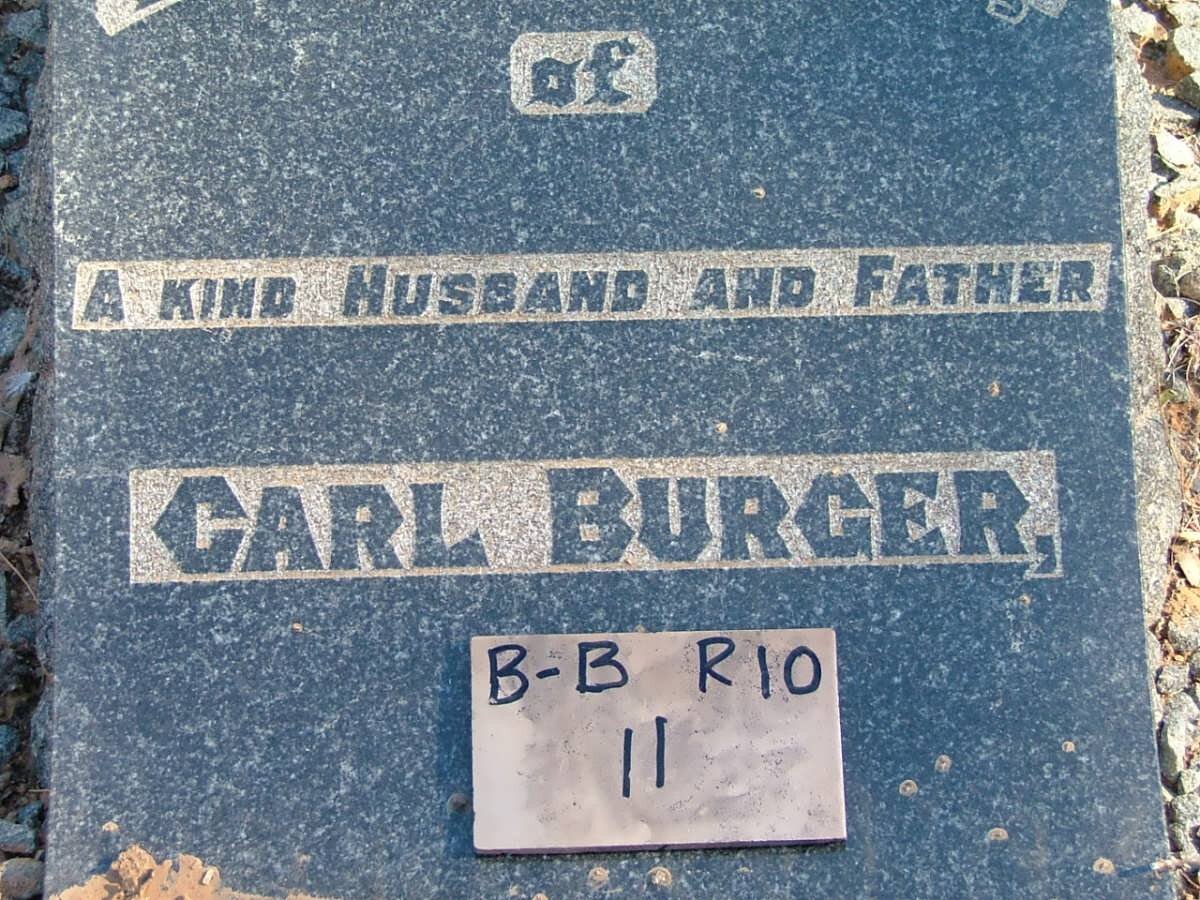 BURGER Carl 