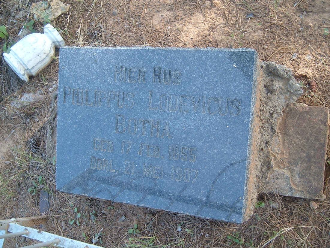 BOTHA Philippus Lodevicus 1855-1907