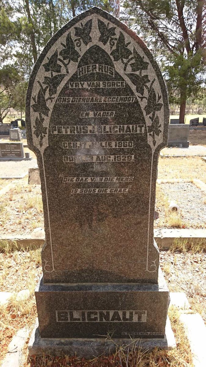 BLIGNAUT Petrus J. 1860-1928