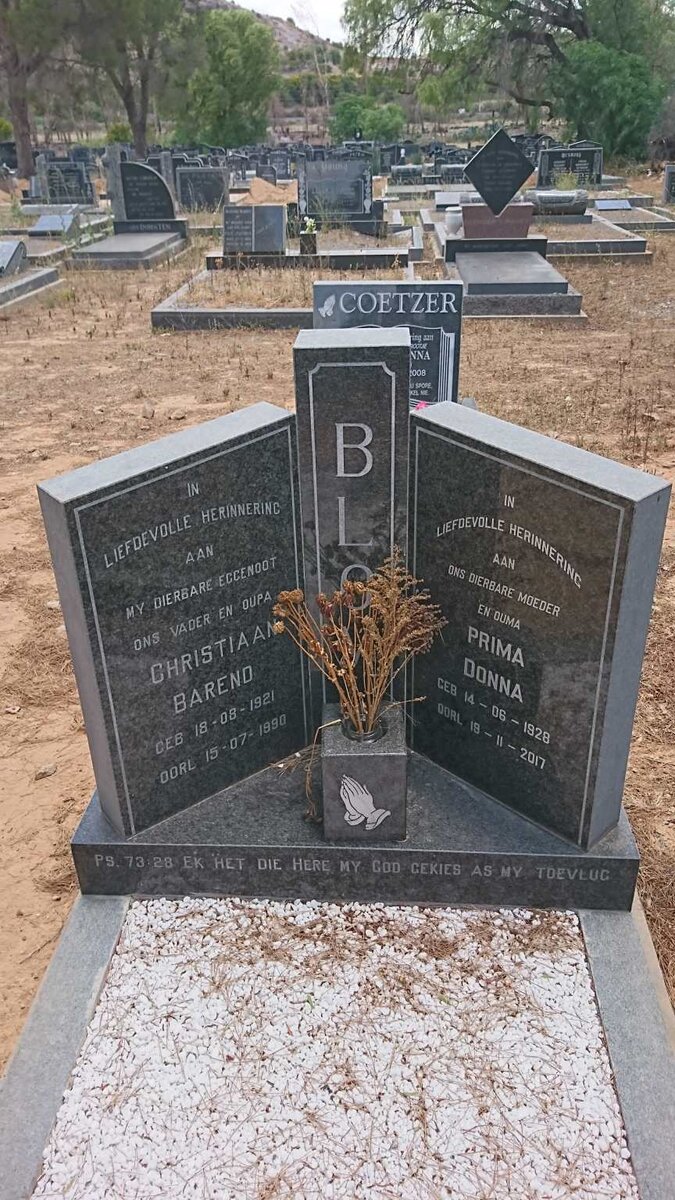 BLOM Christiaan Barend 1921-1990 &amp; Prima Donna 1928-2017