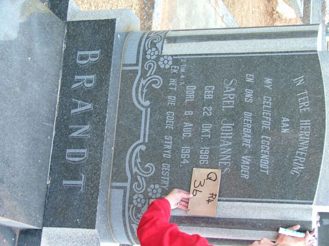 BRANDT Sarel Johannes 1906-1964
