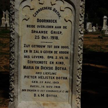 BOTHA ? :: BOTHA ? :: BOTHA Pieter Heijstek 1913-1916