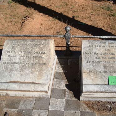 COETZEE Daniel Jacobus 1844-1921 &amp; Martha Johanna VAN HEERDEN 1850-1933