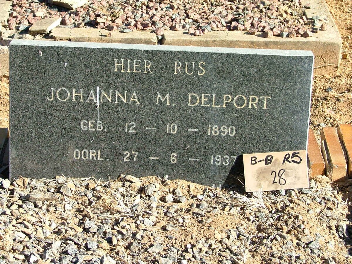 DELPORT Johanna M. 1890-1937