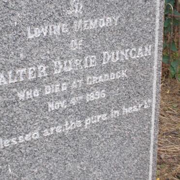 DUNCAN Walter Durie -1896