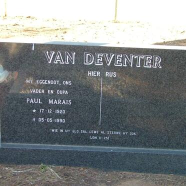 DEVENTER Paul Marais, van 1920-1990