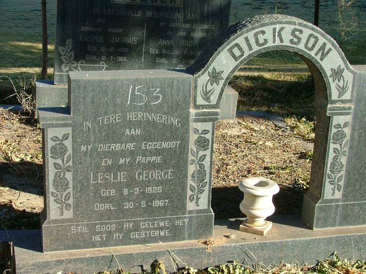 DICKSON Leslie George 1925-1967