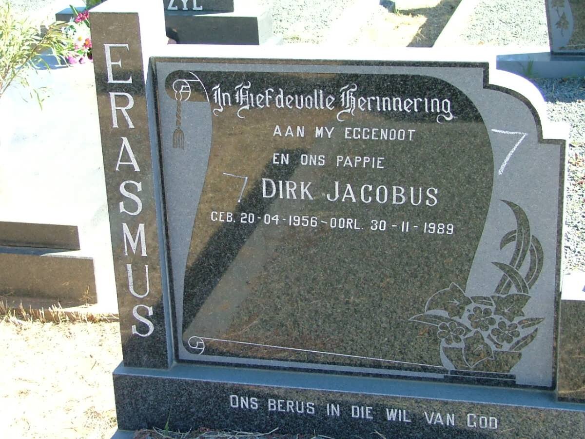 ERASMUS Dirk Jacobus 1956-1989