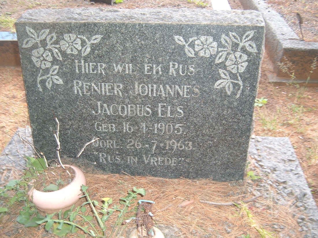 ELS Renier Johannes Jacobus 1905-1963