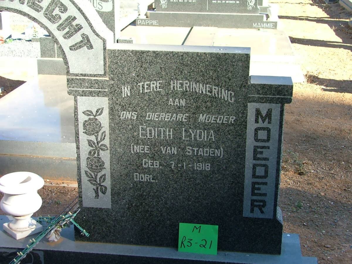 ENGELBRECHT Edith Lydia nee VAN STADEN 1918-