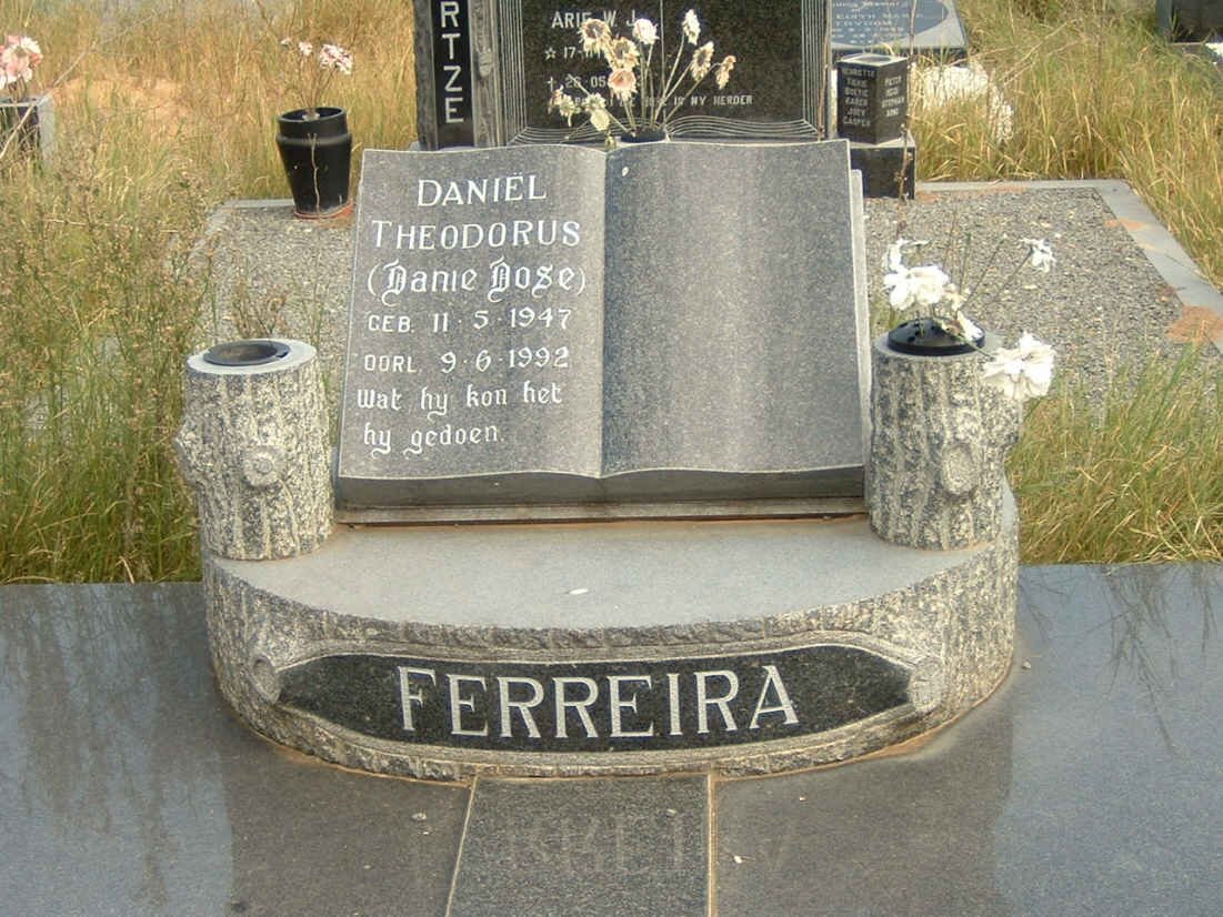 FERREIRA Daniel Theodorus 1947-1992