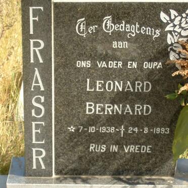 FRASER Leonard Bernard 1938-1993