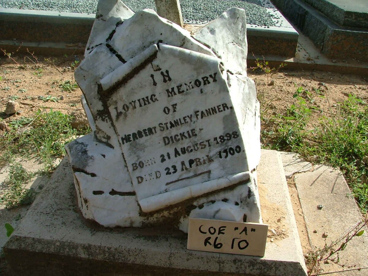 FANNER Herbert Stanley 1898-1900