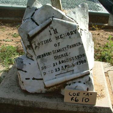 FANNER Herbert Stanley 1898-1900