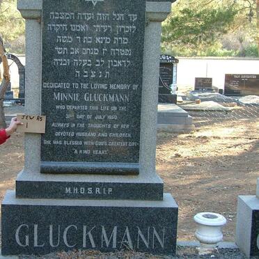 GLUCKMANN Minnie -1950