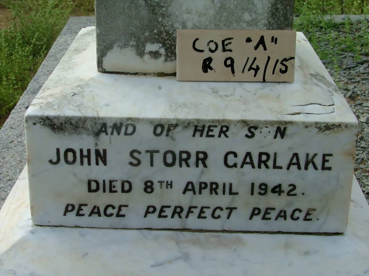 GARLAKE John Storr -1942