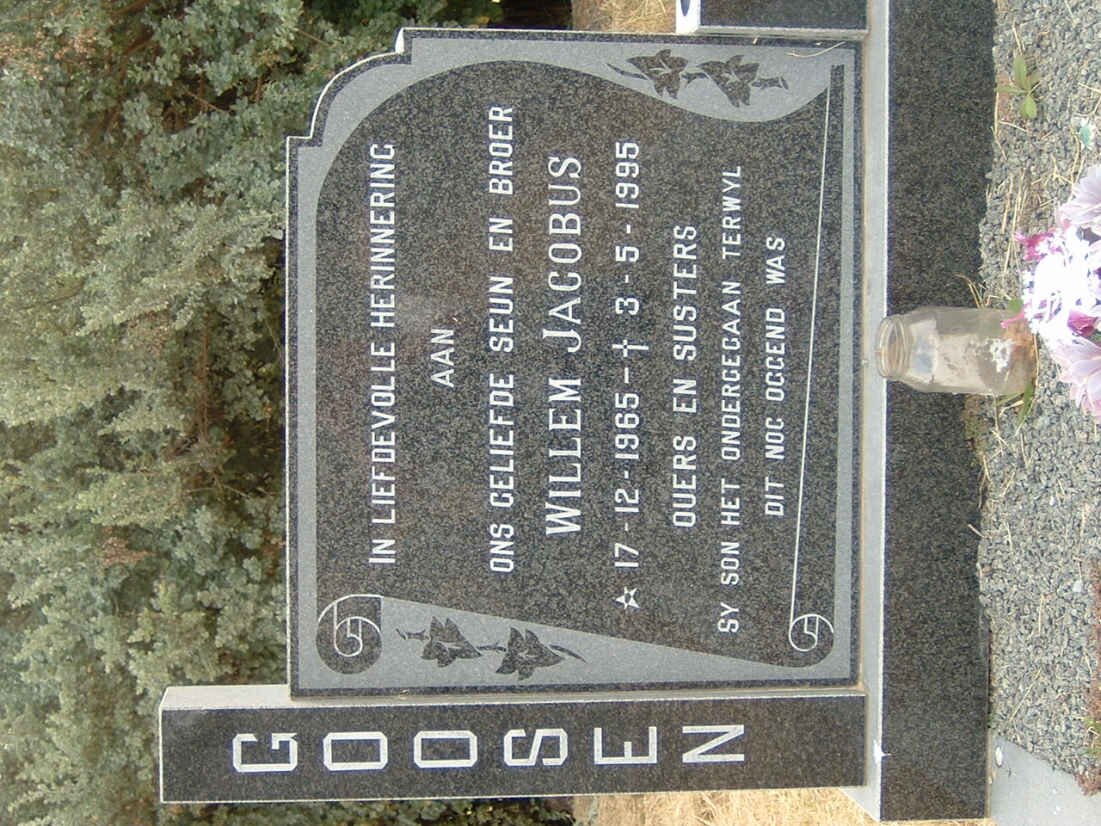GOOSEN Willem Jacobus 1965-1995