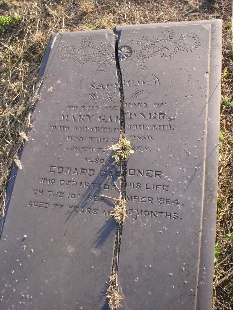 GARDNER Edward -1864 &amp; Mary -1850