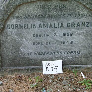 GRANZIER Cornelia Amalia 1926-1945