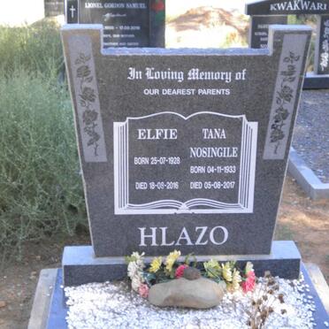 HLAZO Elfie 1928-2016 &amp; Tana Nosingile 1933-2017
