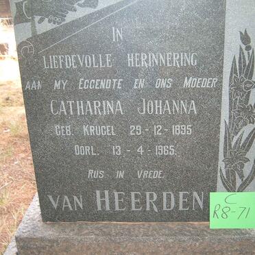 HEERDEN Catharina Johanna, van nee KRUGEL 1895-1965