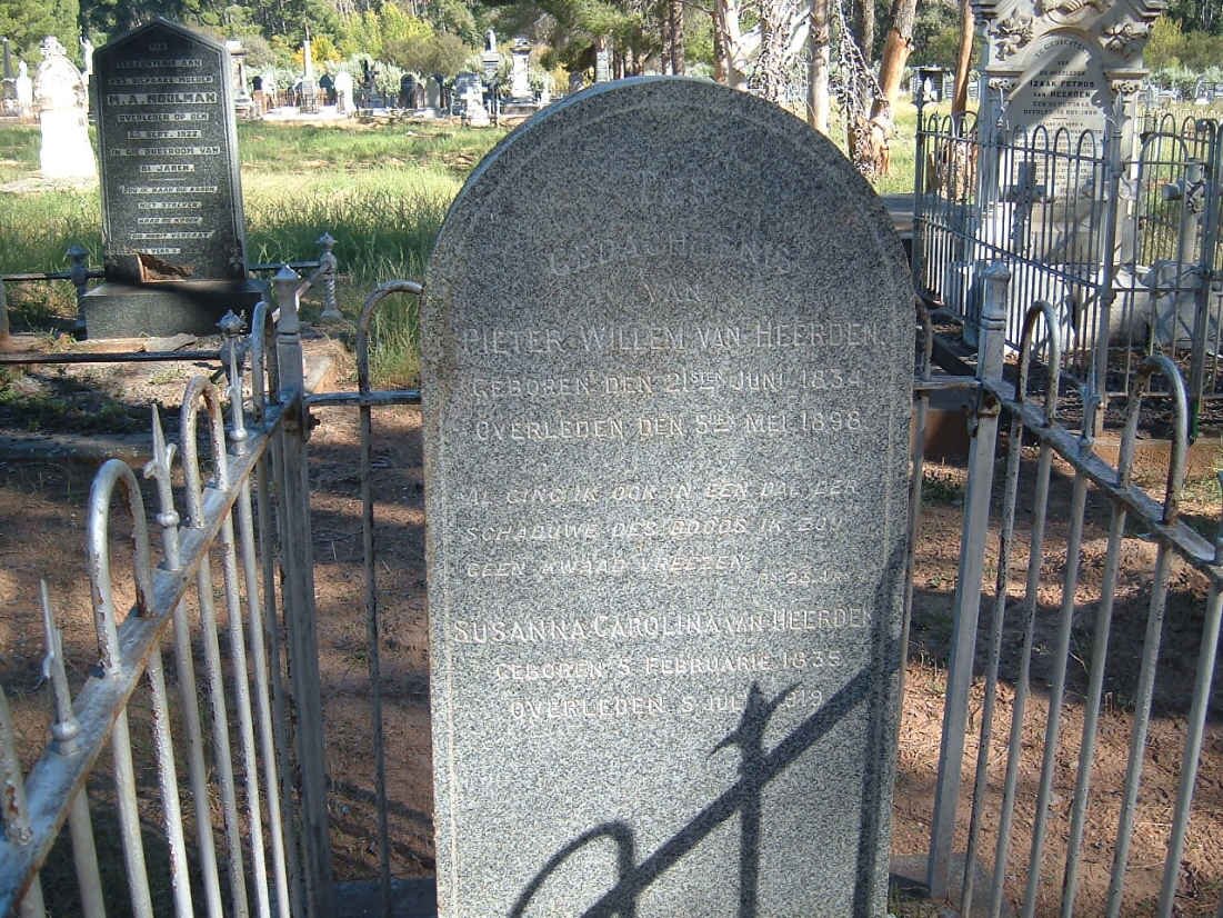 HEERDEN Pieter Willem, van 1834-1898 &amp; Susanna Carolina 1835-1919