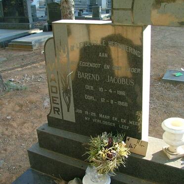 HOUGH Barend Jacobus 1916-1968