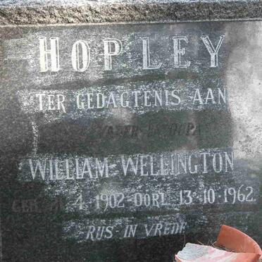 HOPLEY William Wellington 1902-1962