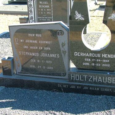 HOLTZHAUSEN Stephanus Johannes 1920-1989 :: HOLTZHAUSEN Gerhardus Hendrik 1958-2002