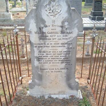 JORDAAN Willem Gabriel 1829-1908