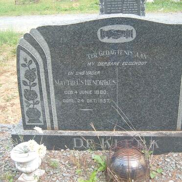 KLERK Mattheus Hendrikus, de 1880-1957