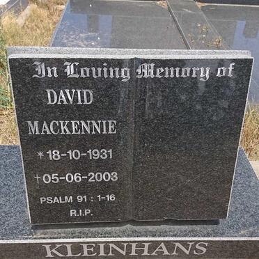 KLEINHANS David Mackennie 1931-2003