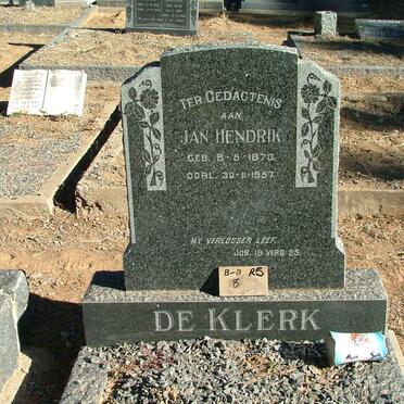 KLERK Jan Hendrik, de 1873-1957