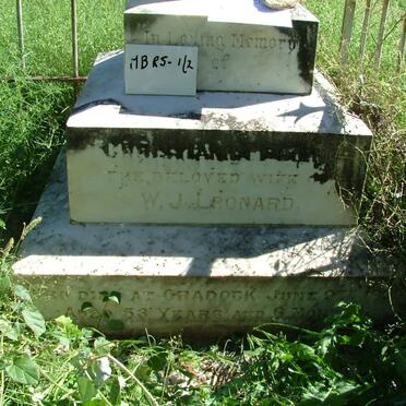LEONARD Christiana Phoebe -1899