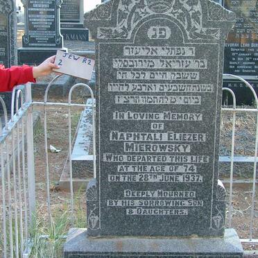 MIEROWSKY Naphtali Eliezer -1937