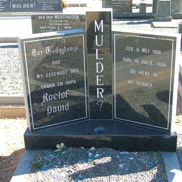 MULDER Roelof David 1916-1988